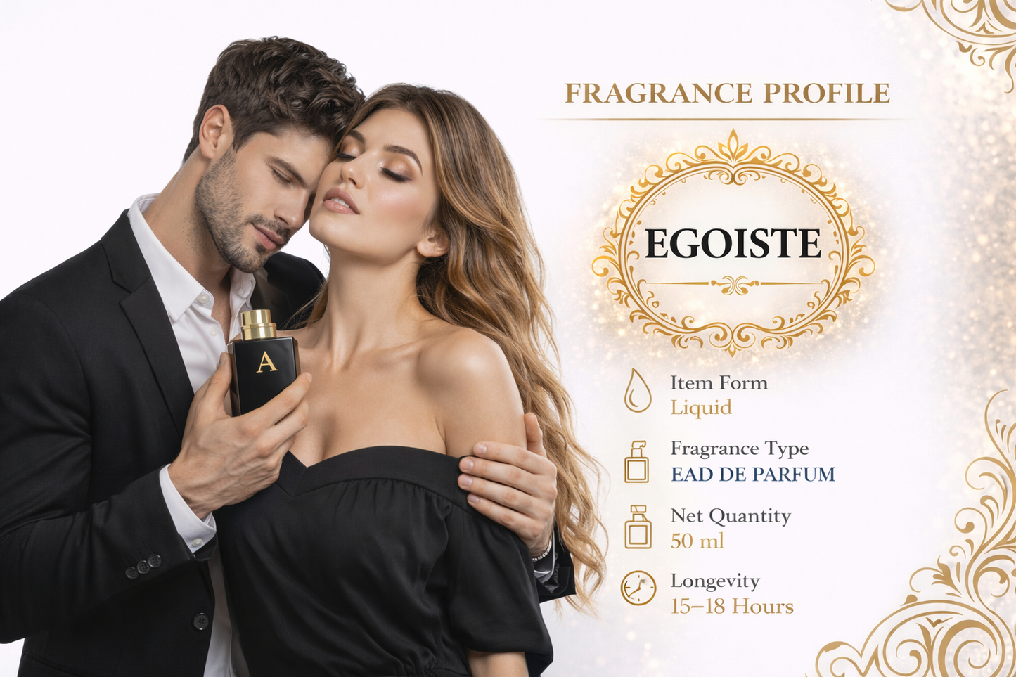 EGOISTE – Bold Woody Amber Long-Lasting Luxury Perfume