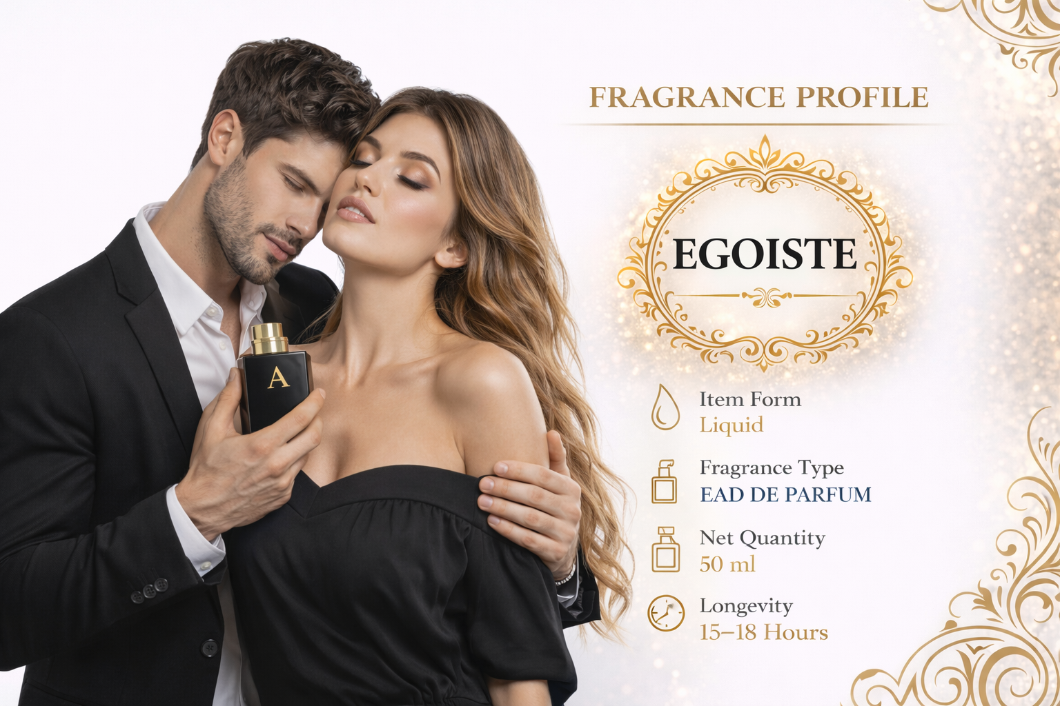 EGOISTE – Bold Woody Amber Long-Lasting Luxury Perfume