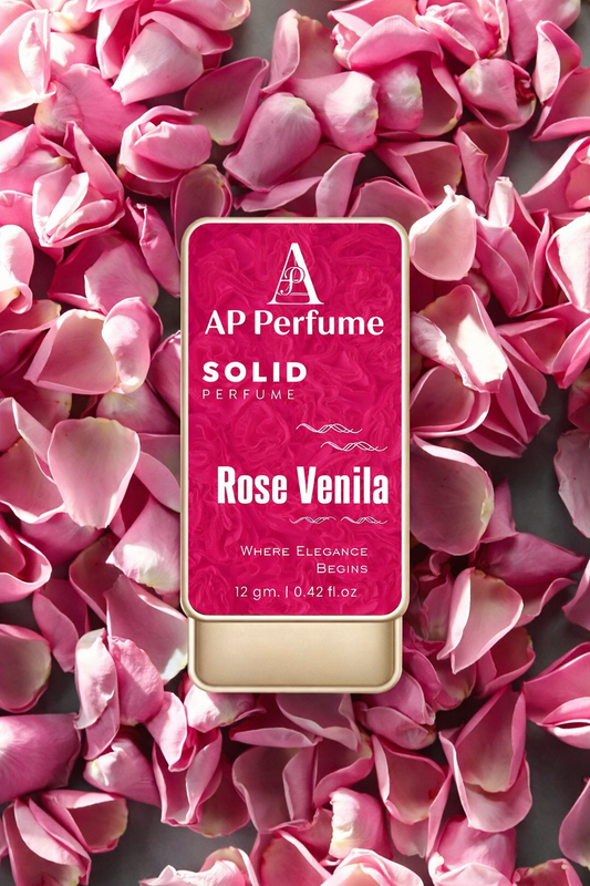 Rose Venila Solid Perfume 12gm – Elegant Floral Scent by AP Perfume