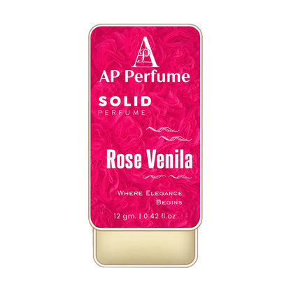 Rose Venila Solid Perfume 12gm – Elegant Floral Scent by AP Perfume